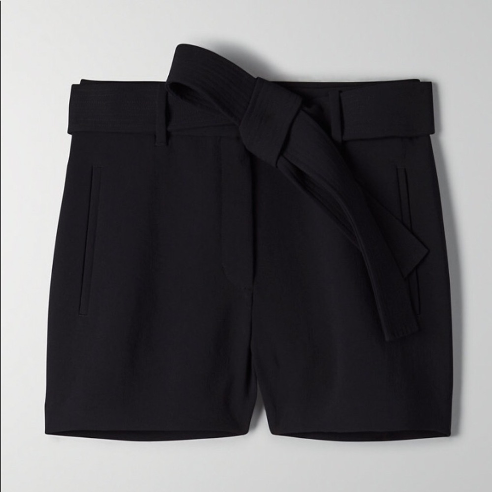 Aritzia Wilfred Tie Front Shorts